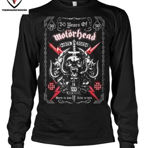 50 Years Of Motorhead 1975-2025 Born To Lose T-Shirt