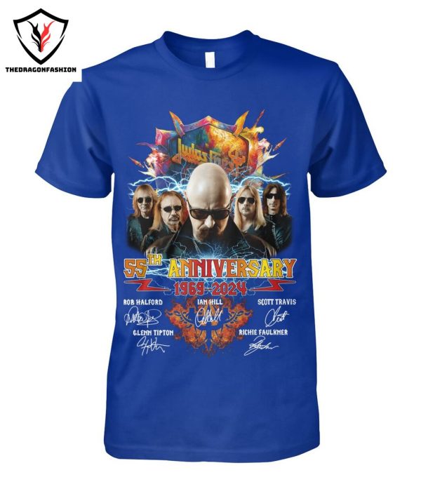 55th Anniversary 1969-2024 Judas Priest Signature T-Shirt