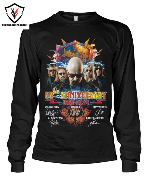 55th Anniversary 1969-2024 Judas Priest Signature T-Shirt