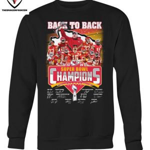 Kansas City Chiefs Back To Back Super Bowl Champions Signature T-Shirt