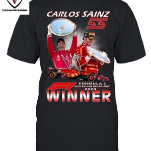 Carlos Sainz Jr Formula 1 Australian Grand Prix 2024 Winner T-Shirt