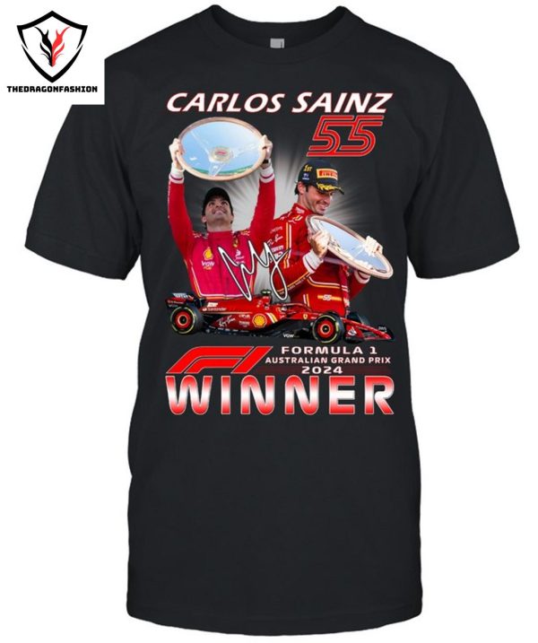 Carlos Sainz Jr Formula 1 Australian Grand Prix 2024 Winner T-Shirt