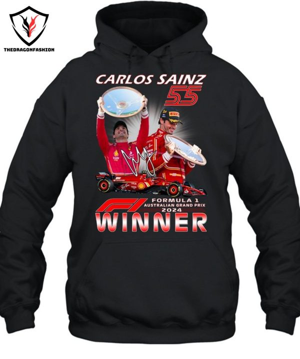 Carlos Sainz Jr Formula 1 Australian Grand Prix 2024 Winner T-Shirt