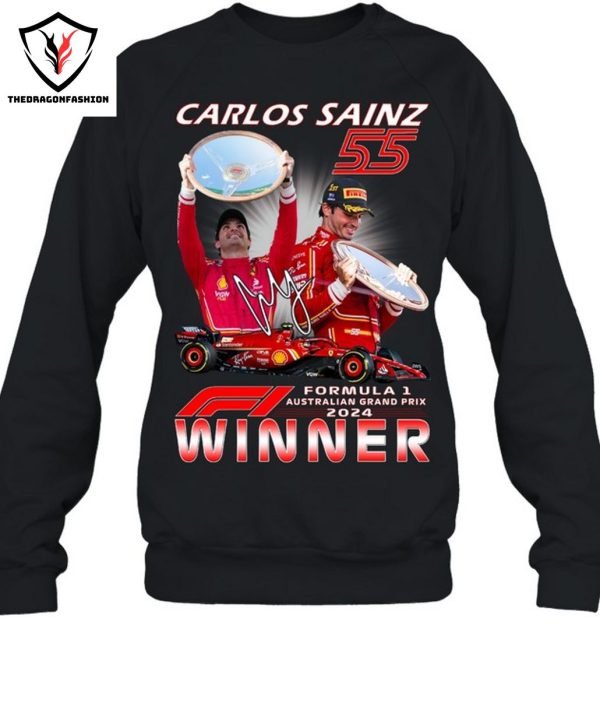 Carlos Sainz Jr Formula 1 Australian Grand Prix 2024 Winner T-Shirt