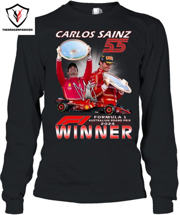 Carlos Sainz Jr Formula 1 Australian Grand Prix 2024 Winner T-Shirt