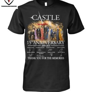 Castle 15th Anniversary 2009-2014 Signature Thank You For The Memories T-Shirt