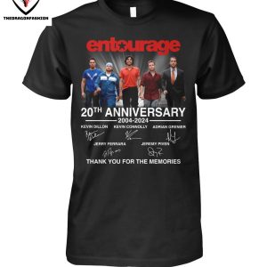 Entourage 20th Anniversary 2004-2024 Signature Thank You For The Memories T-Shirt
