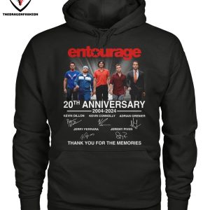 Entourage 20th Anniversary 2004-2024 Signature Thank You For The Memories T-Shirt