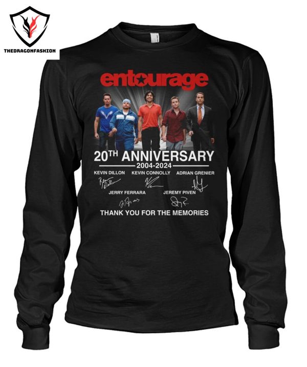 Entourage 20th Anniversary 2004-2024 Signature Thank You For The Memories T-Shirt