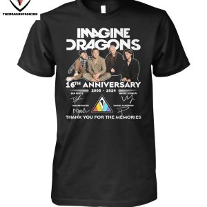 Imagine Dragons 16th Anniversary Signature Thank You For The Memories T-Shirt
