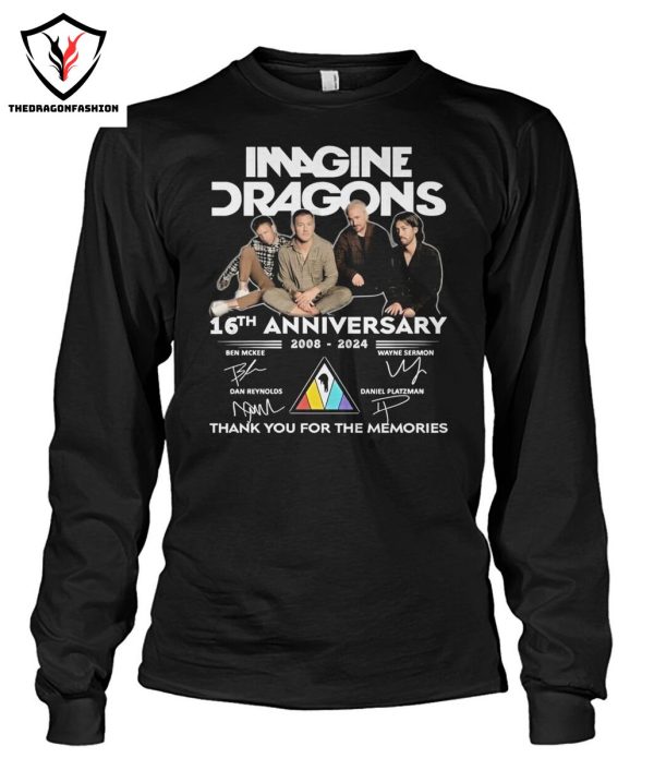 Imagine Dragons 16th Anniversary Signature Thank You For The Memories T-Shirt