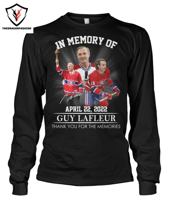 In Memory Of Guy Lafleur April 22 2022 Thank You For The Memories T-Shirt