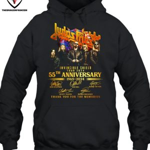 Judas Priest Invincible Shield Tour 2024 55th Anniversary 1969-2024 Signature Thank You For The Memories T-Shirt