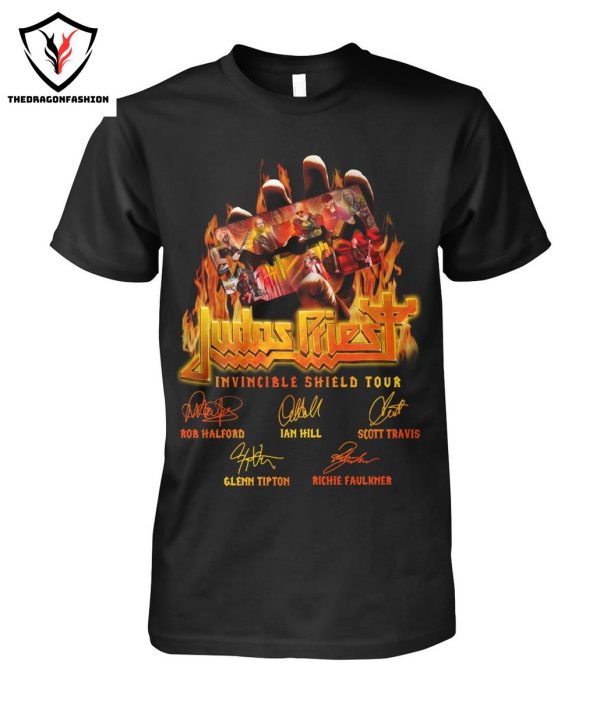 Judas Priest Invincible Shield Tour Signature T-Shirt