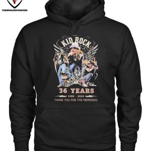 Kid Rock 36 Years 1988-2024 Thank You For The Memories T-Shirt