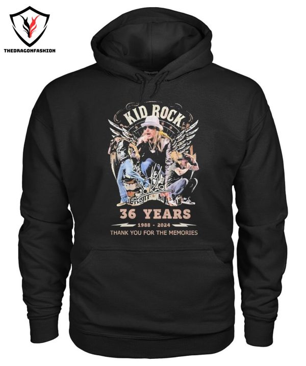 Kid Rock 36 Years 1988-2024 Thank You For The Memories T-Shirt