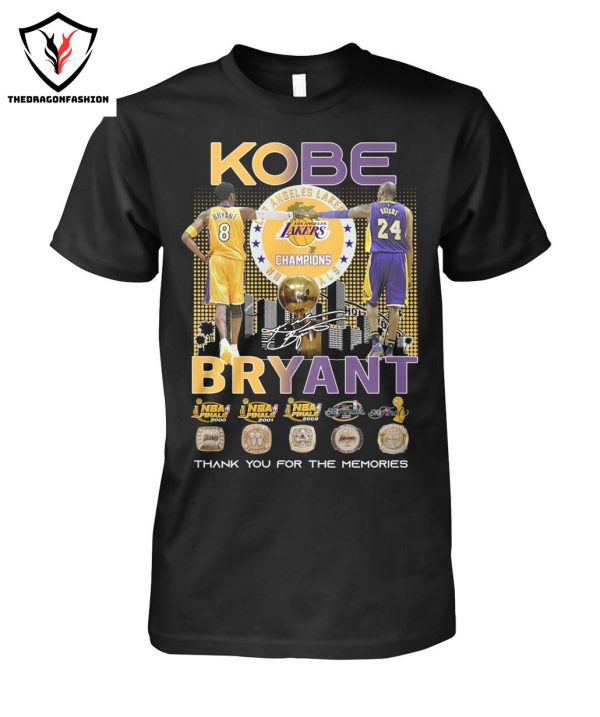 Kobe Bryant Signature Thank You For The Memories T-Shirt