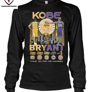 Kobe Bryant Signature Thank You For The Memories T-Shirt