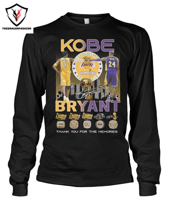 Kobe Bryant Signature Thank You For The Memories T-Shirt