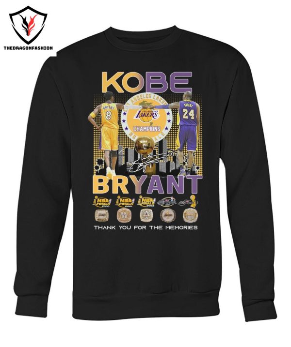 Kobe Bryant Signature Thank You For The Memories T-Shirt