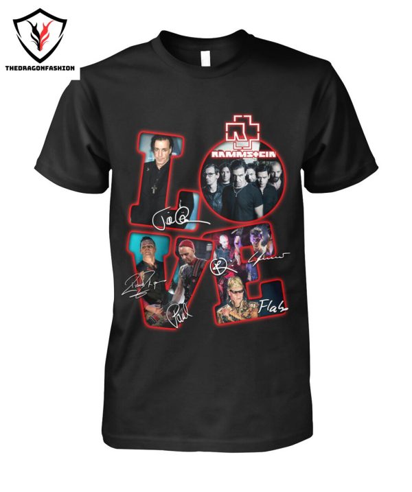 Love Rammstein Band Signature T-Shirt