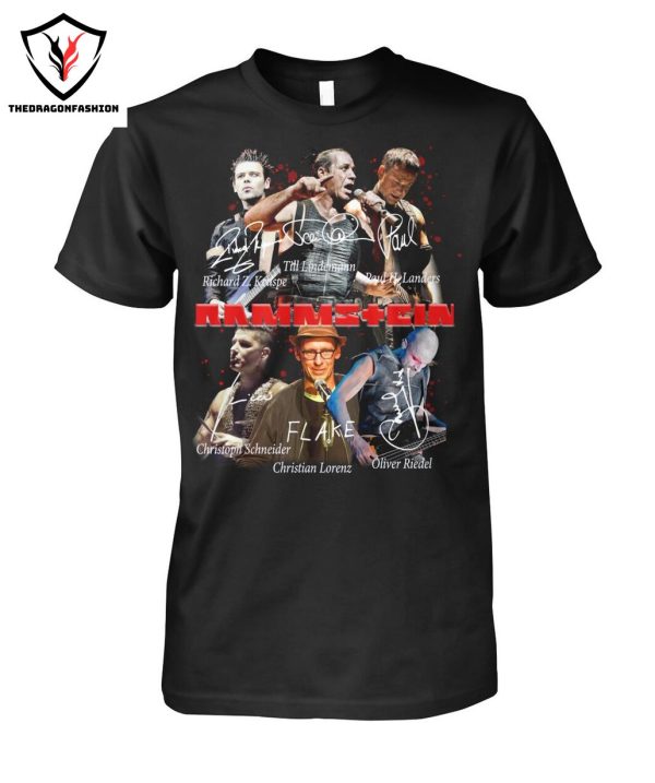Rammstein Band Signature T-Shirt