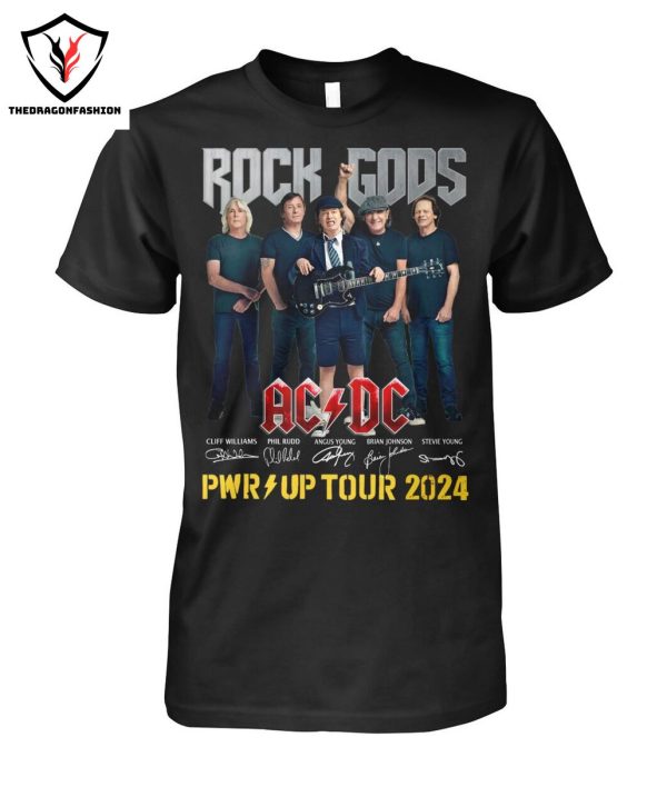 Rock Gods AC DC Signature Pwr Up Tour 2024 T-Shirt