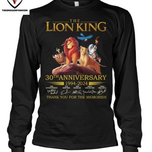 The Lion King 30th Anniversary 1994-2024 Signature Thank You For The Memories T-Shirt