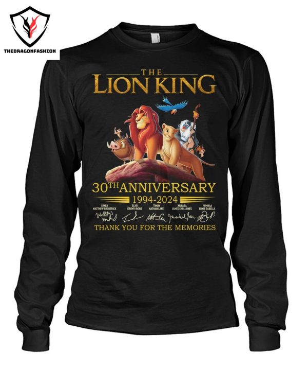 The Lion King 30th Anniversary 1994-2024 Signature Thank You For The Memories T-Shirt