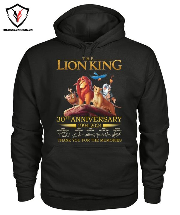 The Lion King 30th Anniversary 1994-2024 Signature Thank You For The Memories T-Shirt