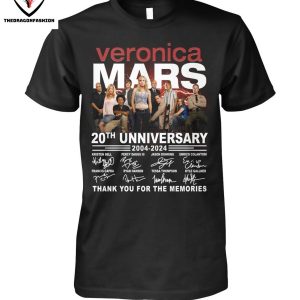 Veronica Mars 20th Unniversary 2004-2024 Signature Thank You For The Memories T-Shirt