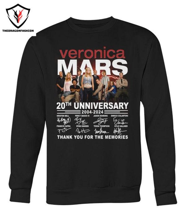 Veronica Mars 20th Unniversary 2004-2024 Signature Thank You For The Memories T-Shirt