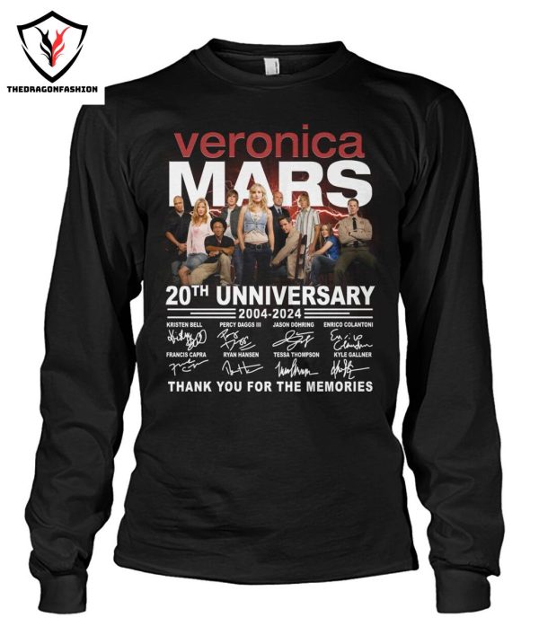 Veronica Mars 20th Unniversary 2004-2024 Signature Thank You For The Memories T-Shirt