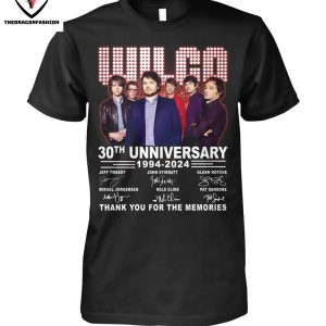 Wilco 30th Unniversary 1994-2024 Signature Thank You For The Memories T-Shirt