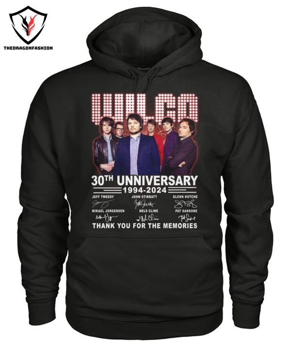 Wilco 30th Unniversary 1994-2024 Signature Thank You For The Memories T-Shirt