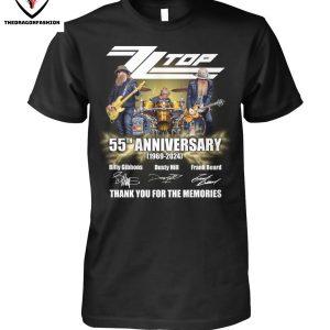 ZZ Top 55th Anniversary Signature Thank You For The Memories T-Shirt
