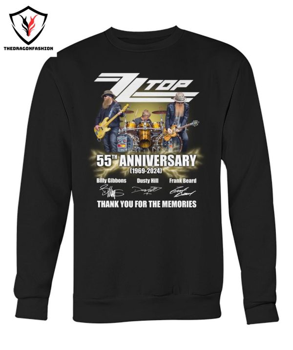 ZZ Top 55th Anniversary Signature Thank You For The Memories T-Shirt