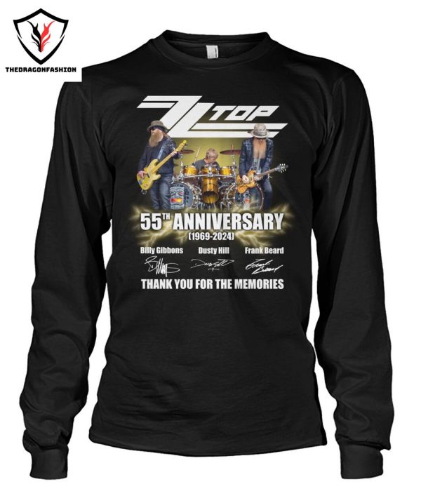 ZZ Top 55th Anniversary Signature Thank You For The Memories T-Shirt