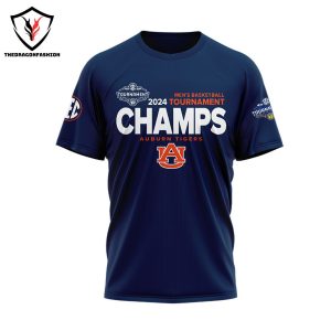 2024 SEC Tournament Champion Auburn Tigers 3D T-Shirt
