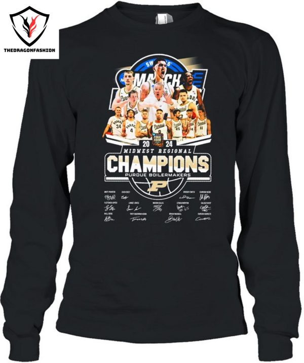 2024 Midwest Begional Champions Purdue Boilermakers Signature T-Shirt