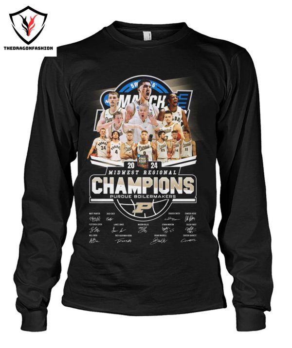 2024 Midwest Regional Champions Purdue Boilermakers Signature T-Shirt