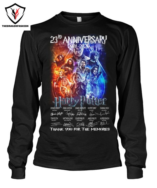 23rd Anniversary 2001-2024 Harry Potter Signature Thank You For The Memories T-Shirt