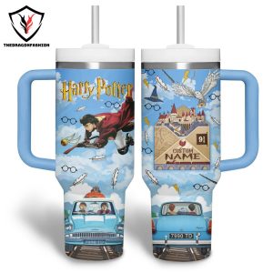 Harry Potter Custom Tumbler With Handle And Straw