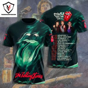 The Rolling Stones Tour 24 Hackney Diamonds Design 3D T-Shirt