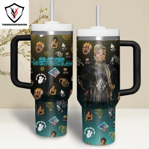 All Of This World Missy Elliott Tumbler With Handle And Straw