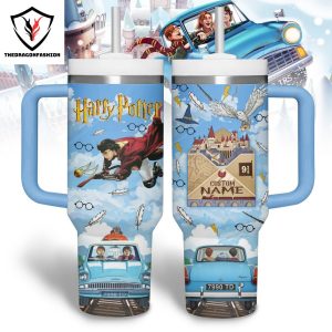 Harry Potter Custom Tumbler With Handle And Straw