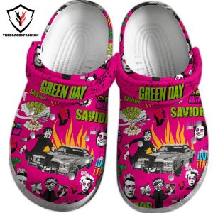 Green Day Saviors Studio Special Design Pink Crocs