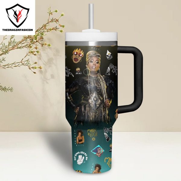All Of This World Missy Elliott Tumbler With Handle And Straw