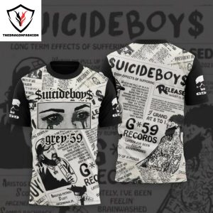 Suicideboys G59 Records Lately I Ve Been Feelin Brainwashed 3D T-Shirt