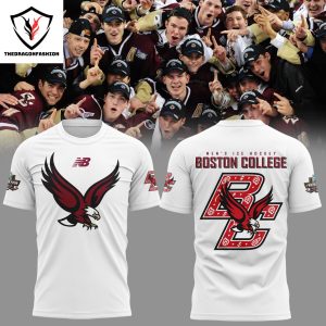 Men Ice Hockey Boston College Eagles 3D T-Shirt
